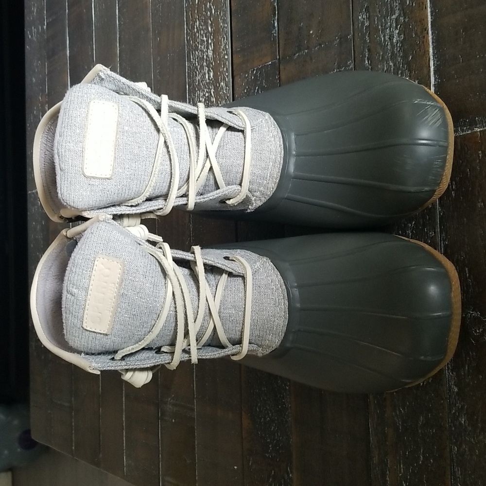 Sperry boots.